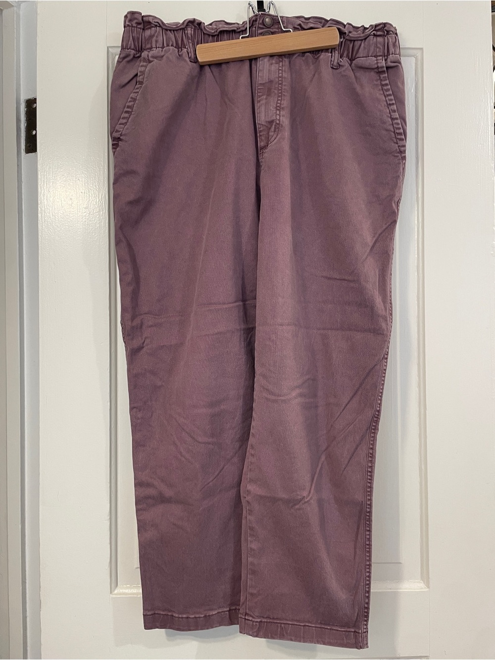 Universal Thread Paper Bag Waist Pants in Dusty Mauve